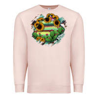 Pale Pink Aguascalientes State Of Mexico Map Premium Sweatshirt - RanaPortraitStore