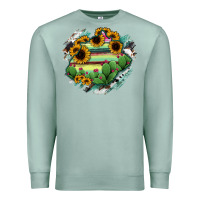 Seafoam Aguascalientes State Of Mexico Map Premium Sweatshirt - RanaPortraitStore