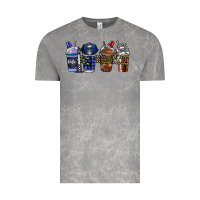 Cloud Rock Police Coffee Vintage Tee - CowhideDigitalArt