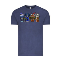 Vintage Denim Police Coffee Vintage Tee - CowhideDigitalArt