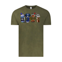 Vintage Olive Police Coffee Vintage Tee - CowhideDigitalArt