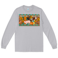Moon Dust Fall farm animals cow pig rooster Long Sleeve Tee - Artiststas