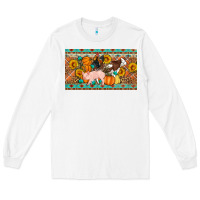 White Fall farm animals cow pig rooster Long Sleeve Tee - Artiststas