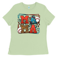 Matcha leopard baseball mama Mother's Day Ladies Tee - LillyAllenDesigns