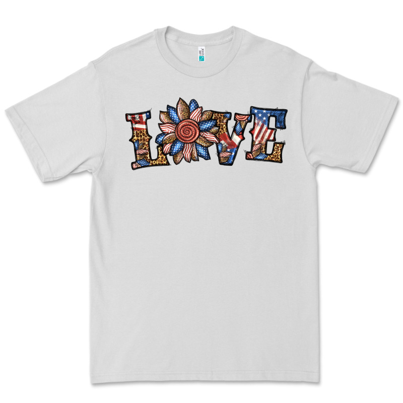 Love American Sunflower Premium Tee by BundleAndBundleShop | Teevron