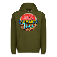 Army Green summer time watermelon Premium Hoodie - BarkalooDesign