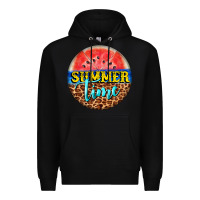 Black summer time watermelon Premium Hoodie - BarkalooDesign