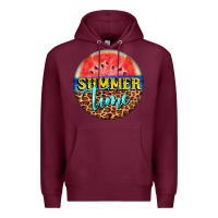 Burgundy summer time watermelon Premium Hoodie - BarkalooDesign