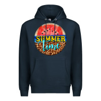 Navy summer time watermelon Premium Hoodie - BarkalooDesign