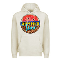 Oatmeal Heather summer time watermelon Premium Hoodie - BarkalooDesign