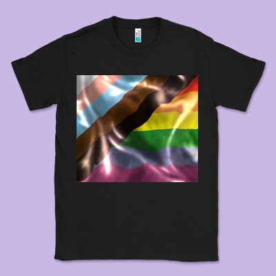 Pride Flag Classic Tee Designed By Fadigitalartstudio