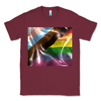 Burgundy Pride flag Classic Tee - FaDigitalArtStudio