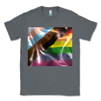 Charcoal Heather Pride flag Classic Tee - FaDigitalArtStudio