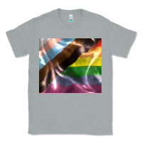 Heather Grey Pride flag Classic Tee - FaDigitalArtStudio