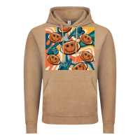 Vintage Coffee football smiley face Vintage Hoodie - BarkalooDesign