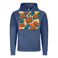 Vintage Denim football smiley face Vintage Hoodie - BarkalooDesign