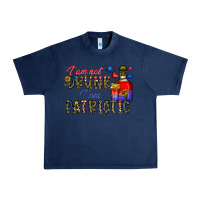 Navy i'm drunk i'm patrıtoc Urban Heavy Tee - CowhideDigitalArt