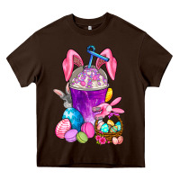 Chocolate Brown Easter Coffee Cup Heavy Core Tee - BundleAndBundleShop