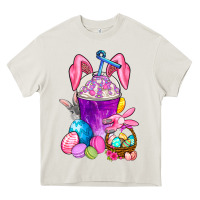 Cream Easter Coffee Cup Heavy Core Tee - BundleAndBundleShop