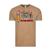 Vintage Coffee Santa Favorite Teacher Vintage Tee - CowhideDigitalArt