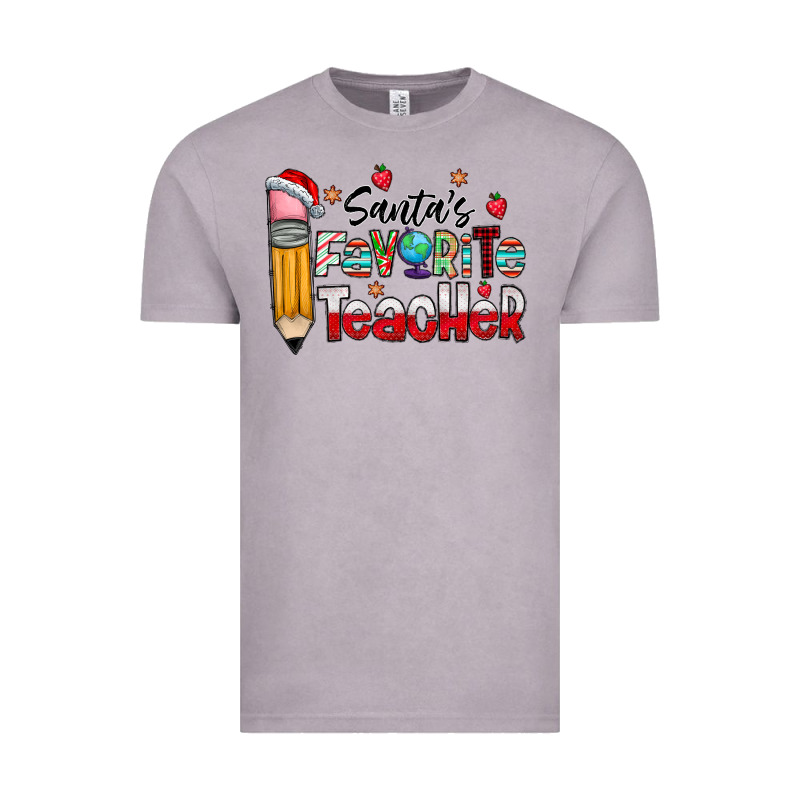 Santa Favorite Teacher Vintage Tee by CowhideDigitalArt | Teevron