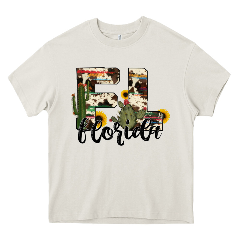 Florida State Cowhide Serape Cactus Heavy Core Tee by RanaPortraitStore | Teevron