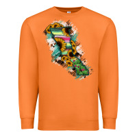 Carrot Baja California State Of Mexico Map Premium Sweatshirt - RanaPortraitStore