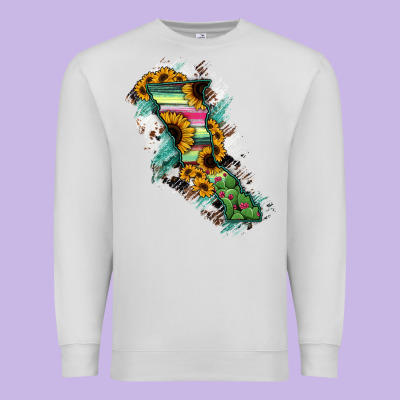 Baja California State Of Mexico Map Premium Sweatshirt Designed By Ranaportraitstore
