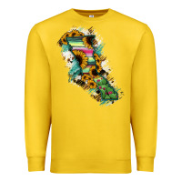 Lemon Baja California State Of Mexico Map Premium Sweatshirt - RanaPortraitStore