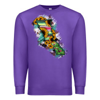 Purple Baja California State Of Mexico Map Premium Sweatshirt - RanaPortraitStore