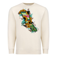 Sandshell Baja California State Of Mexico Map Premium Sweatshirt - RanaPortraitStore