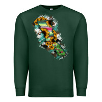 Sports Green Baja California State Of Mexico Map Premium Sweatshirt - RanaPortraitStore