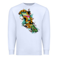 White Baja California State Of Mexico Map Premium Sweatshirt - RanaPortraitStore