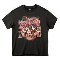 Asphalt my heart is on that field Heavy Core Tee - FaDigitalArtStudio