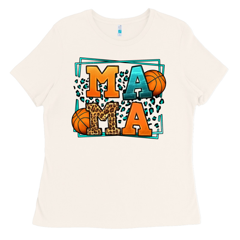 Leopard Basketball Mama Mother's Day Ladies Tee by LillyAllenDesigns | Teevron