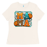 Bone leopard basketball mama Mother's Day Ladies Tee - LillyAllenDesigns