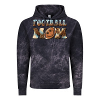 Cloud Black football mom football smiley face Vintage Hoodie - BarkalooDesign