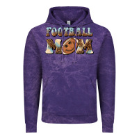 Cloud Purple football mom football smiley face Vintage Hoodie - BarkalooDesign