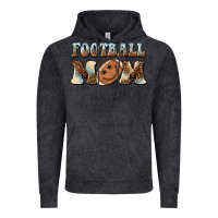 Football Mom Football Smiley Face Vintage Hoodie | Teevron