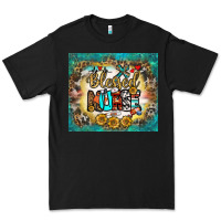 Black blessed nurse tumbler Premium Tee - BundleAndBundleShop