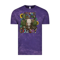 Cloud Purple summer down cowboy Vintage Tee - CowhideDigitalArt