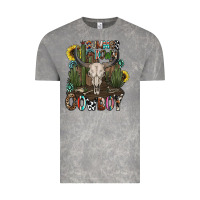Cloud Rock summer down cowboy Vintage Tee - CowhideDigitalArt