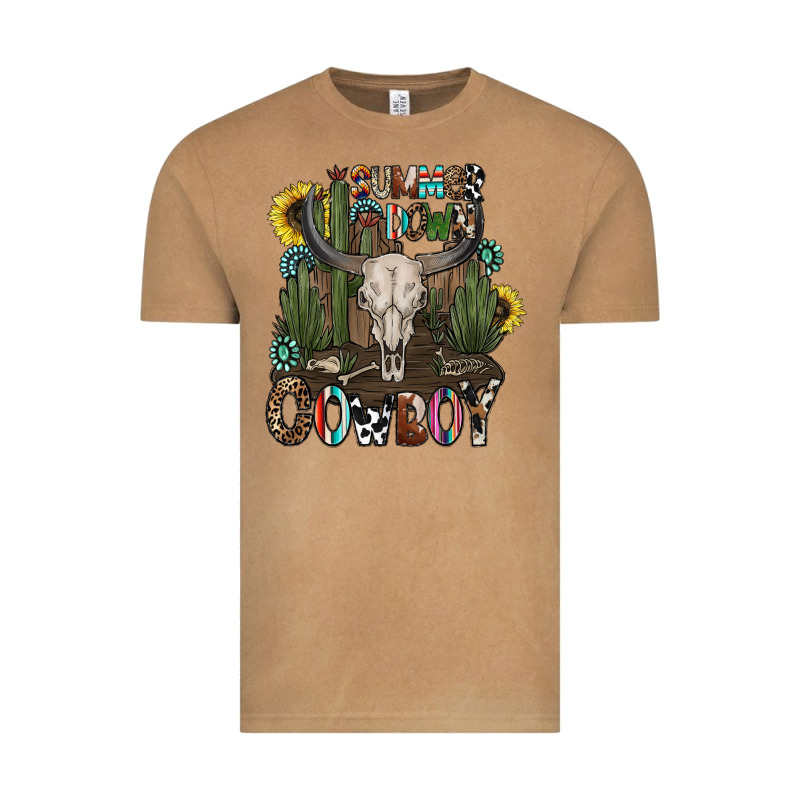 Summer Down Cowboy Vintage Tee by CowhideDigitalArt | Teevron