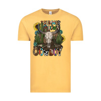 Vintage Mustard summer down cowboy Vintage Tee - CowhideDigitalArt