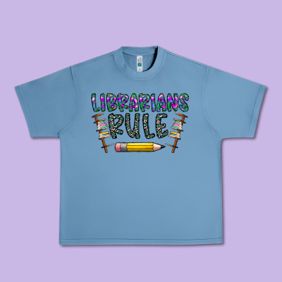 Librarians Rule Urban Heavy Tee Designed By Cowhidedigitalart