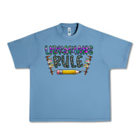 Pebble Blue librarians rule Urban Heavy Tee - CowhideDigitalArt
