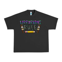 Pigment Black librarians rule Urban Heavy Tee - CowhideDigitalArt
