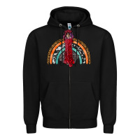 Black thanksgiving turkey rainbow Zipper Hoodie - RanaPortraitStore
