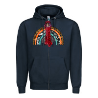 Navy thanksgiving turkey rainbow Zipper Hoodie - RanaPortraitStore