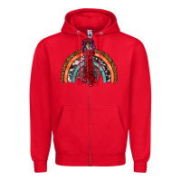 Red thanksgiving turkey rainbow Zipper Hoodie - RanaPortraitStore